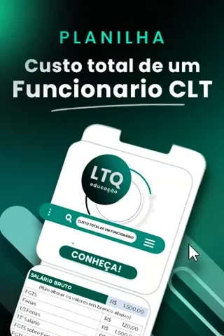 Prévia da Planilha Custo Real de um Funcionário CLT